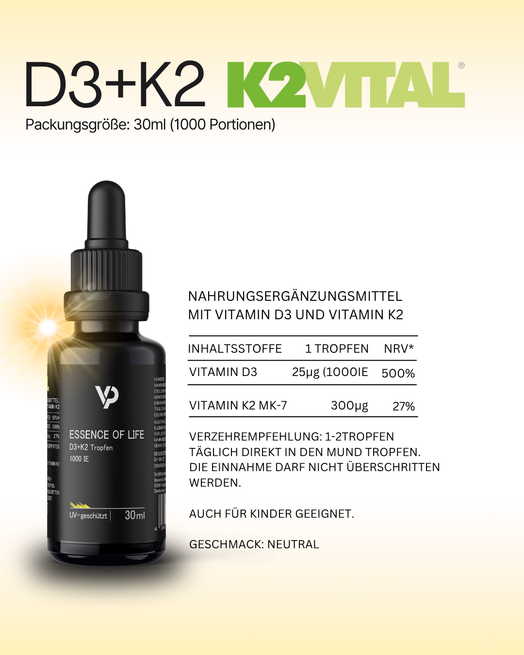 Nahrungsergänzungsmittel für Kinder